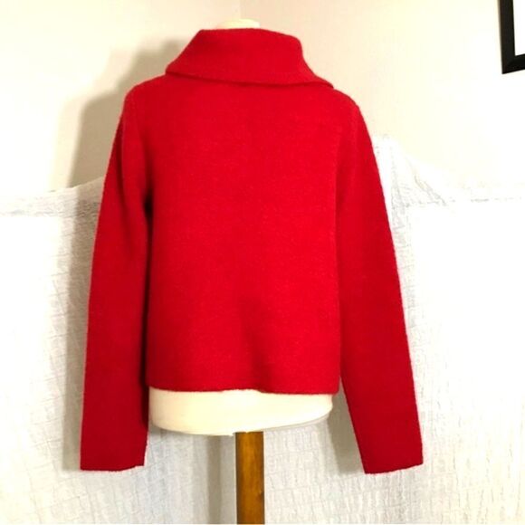 Adrienne Vittadini Red Wool Blend Sweater Size M - Picture 4 of 10